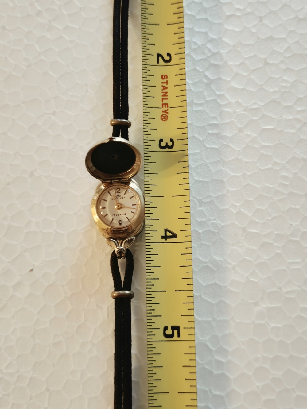 VTG 1950'S Bucherer Swiss Cocktail Watch / Peek a Boo Lid- Hidden Face Diamonds - Picture 6 of 10